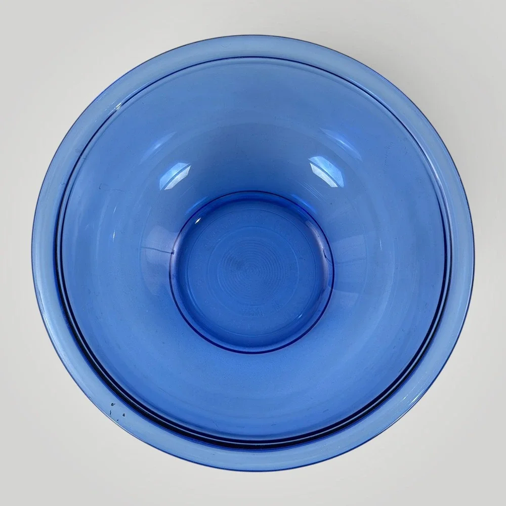 Pyrex 323 Cobalt Blue Glass Mixing Bowl 1.5 Qt Made in USA Vintage
